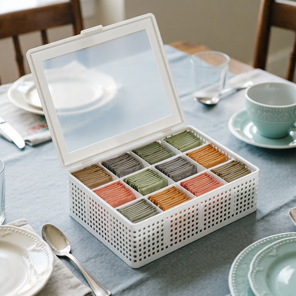 Tea Box with 12 Compartments 