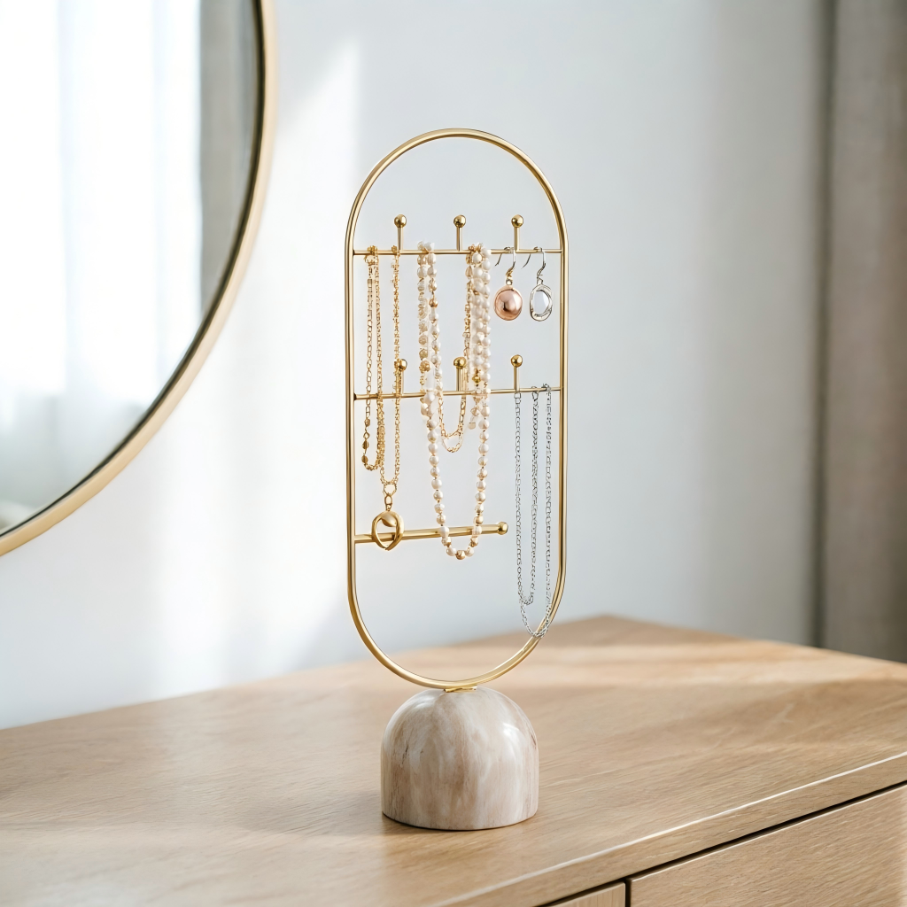 Modern Metal Jewelry Stand