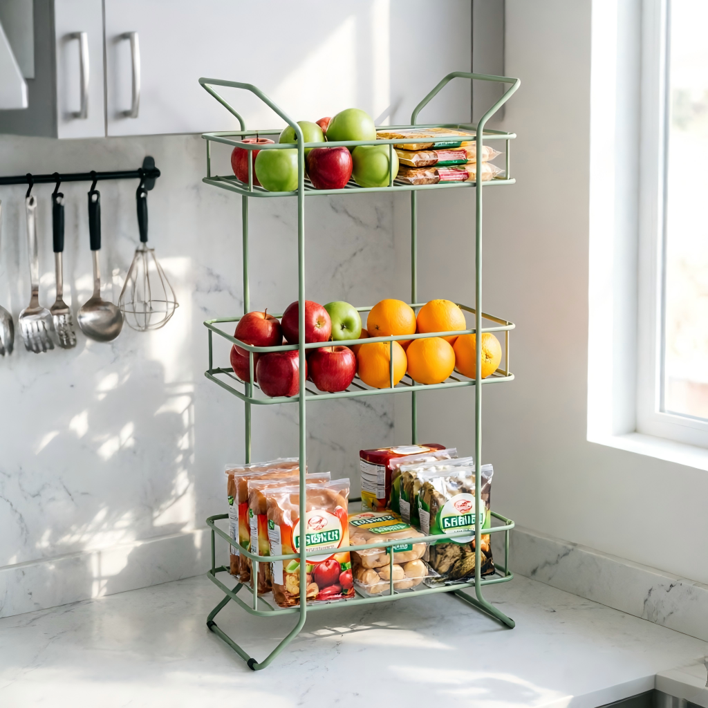 3-Tier Metal Kitchen Rack