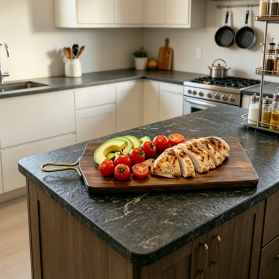Long Metal Handle Wooden Board