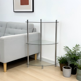 Three-Tier Glass Coffee Table