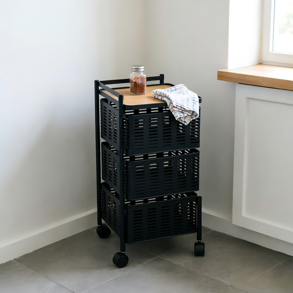 3-Tier  Rolling Cart 
