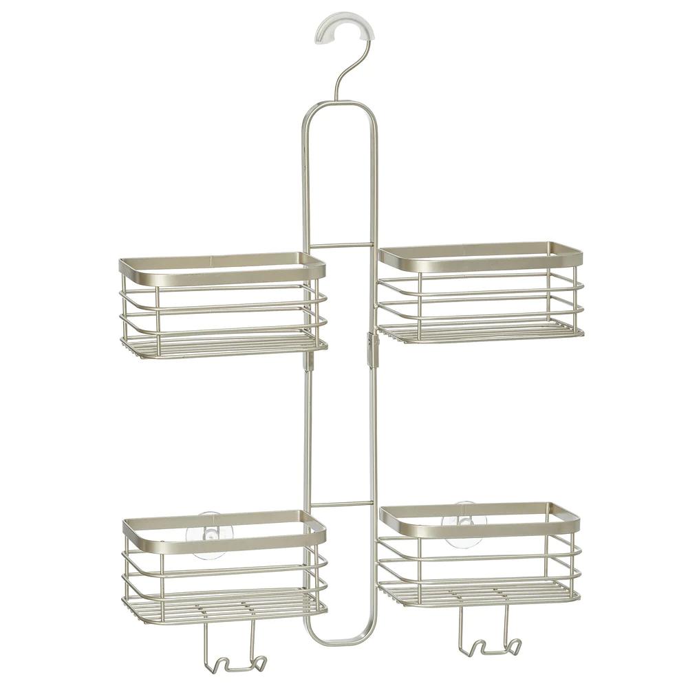香槟银MD双层方形浴室架