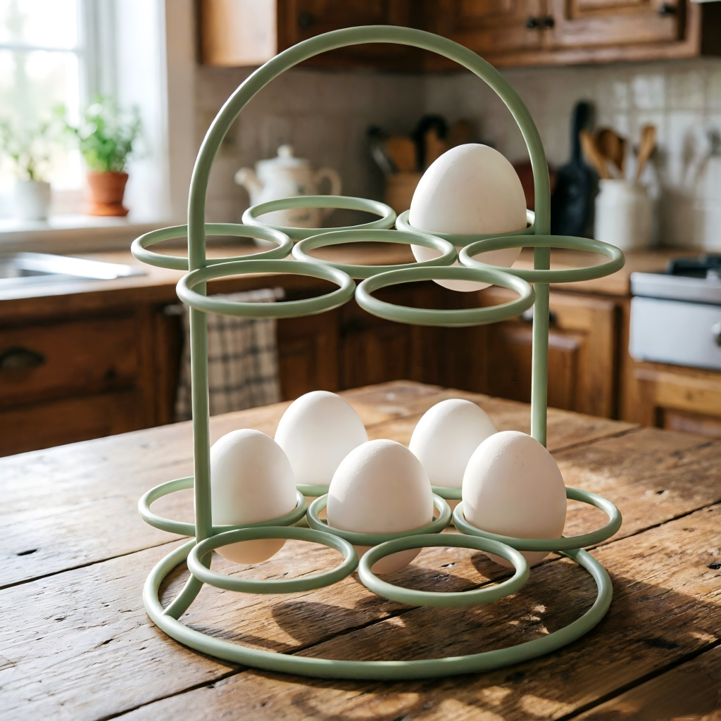 2-Tier Metal Egg Rack