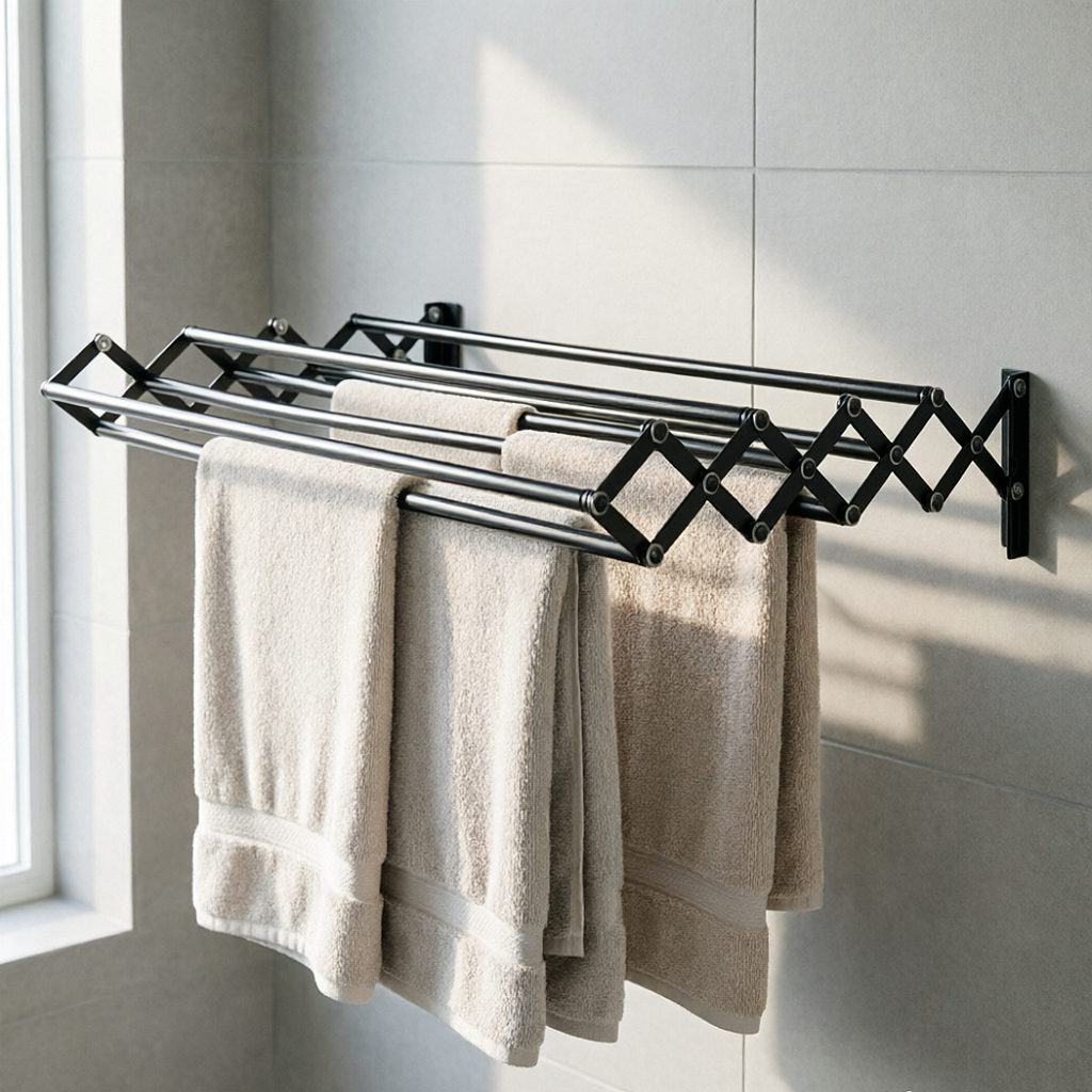 Brezio Wall Mount Accordion Drying Rack