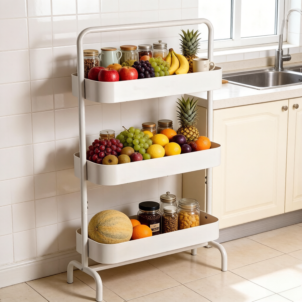 Modern  3-Tier Freestanding Storage Rack