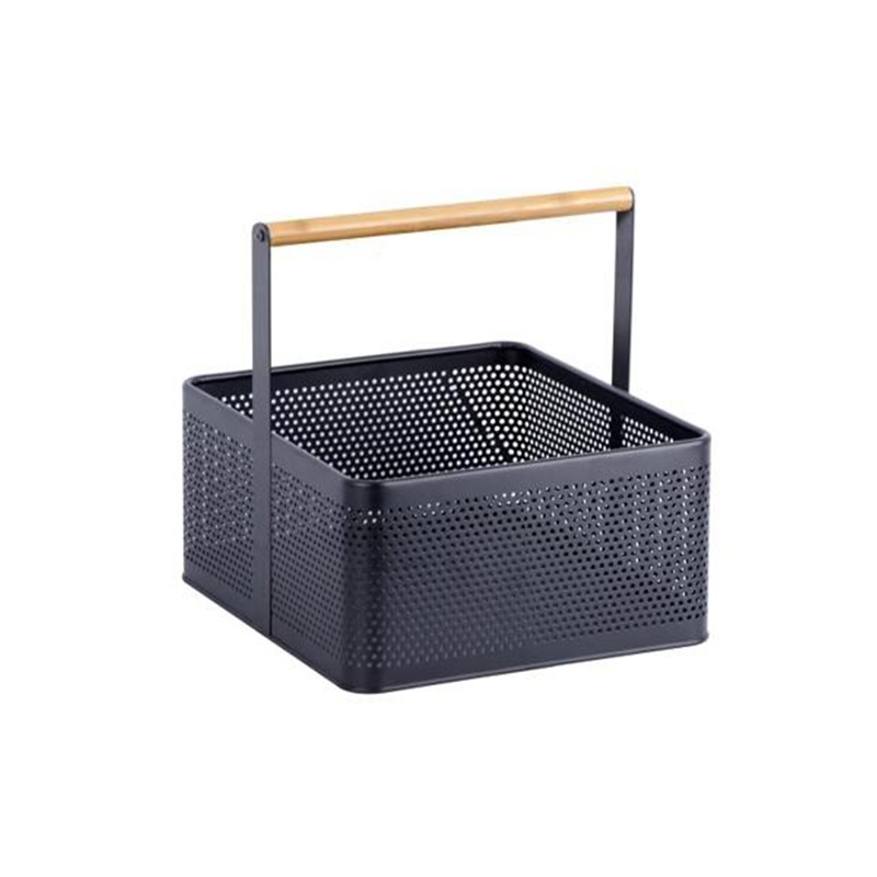 Storage Basket w Bamboo Handle (Large)