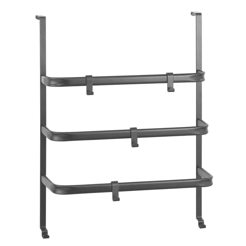 OVER DOOR TOWEL BAR WITH ADJUSTABLE HOOKS graphite(1)