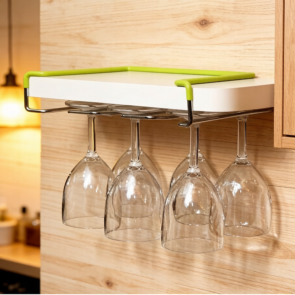 Simple-Style Wine Glass Rack