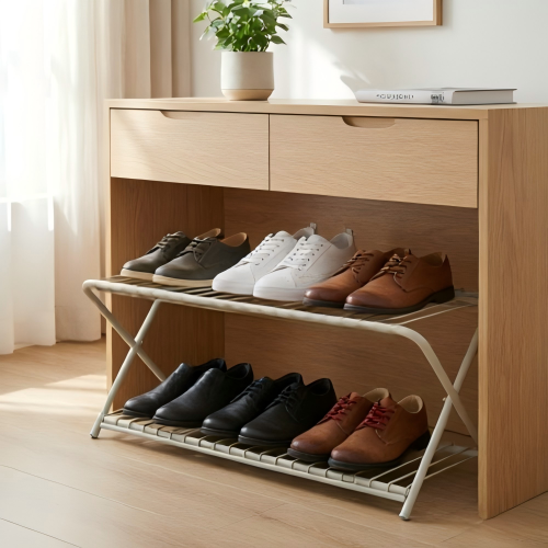 Modern 2-Layer Shoe Shelf