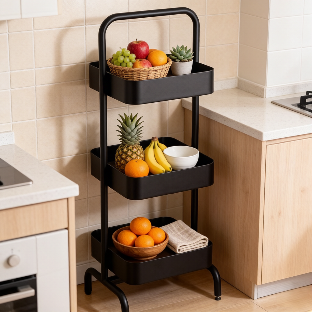 3-Tier Freestanding Storage Rack