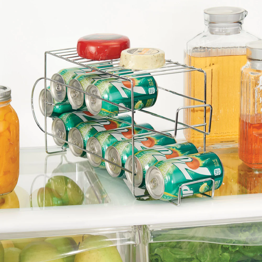 Wire Can Dispenser with Shelf